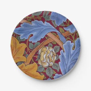 William Morris St. James Vintage Floral Design Paper Plate