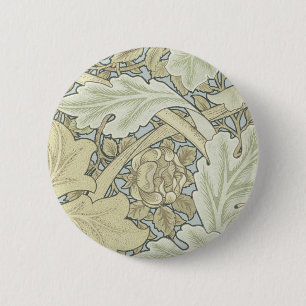 william morris st. james wallpaper artwork print 6 cm round badge