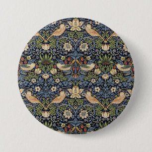 William Morris Strawberry Thief 7.5 Cm Round Badge