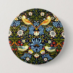 William Morris - Strawberry Thief, 7.5 Cm Round Badge
