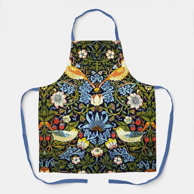 William Morris - Strawberry Thief Apron (Front)