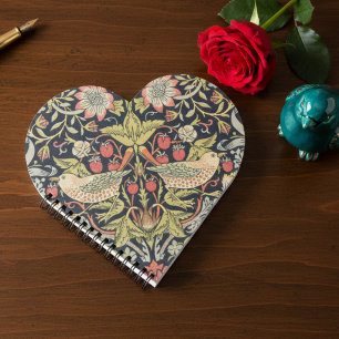 William Morris Strawberry Thief Artistic Vintage Notebook