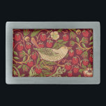 William Morris Strawberry Thief Belt Buckle<br><div class="desc">William Morris Strawberry Thief Pattern Design. Add your label text! William Morris was an English textile designer, artist, writer, and socialist associated with the Pre-Raphaelite Brotherhood and British Arts and Crafts Movement. He founded a design firm in partnership with the artist Edward Burne-Jones, and the poet and artist Dante Gabriel...</div>