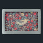 William Morris Strawberry Thief Belt Buckle<br><div class="desc">William Morris Strawberry Thief Pattern Design. William Morris was an English textile designer, artist, writer, and socialist associated with the Pre-Raphaelite Brotherhood and British Arts and Crafts Movement. He founded a design firm in partnership with the artist Edward Burne-Jones, and the poet and artist Dante Gabriel Rossetti. This beautiful Art...</div>