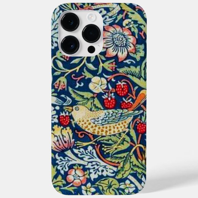 William Morris Strawberry thief bird Case-Mate iPhone Case (Back)