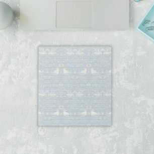 William Morris Strawberry Thief Blue Vintage Lined Notepad