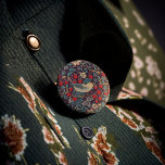 William Morris Strawberry Thief Button<br><div class="desc">William Morris Strawberry Thief Pattern Design. William Morris was an English textile designer, artist, writer, and socialist associated with the Pre-Raphaelite Brotherhood and British Arts and Crafts Movement. He founded a design firm in partnership with the artist Edward Burne-Jones, and the poet and artist Dante Gabriel Rossetti. This beautiful Art...</div>