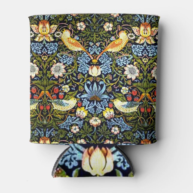William Morris, Strawberry Thief, Can Cooler (Front)