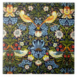 William Morris - Strawberry Thief Ceramic Tile<br><div class="desc">Strawberry Thief,  a William Morris vintage design</div>