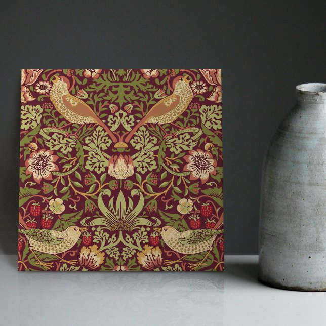 William Morris Strawberry Thief Ceramic Tile (Creator Uploaded)