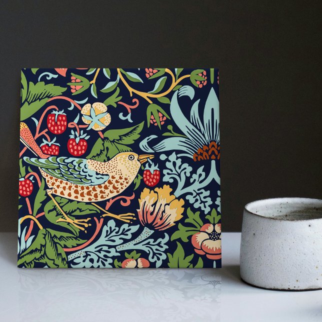 William Morris Strawberry Thief Ceramic Tile (Creator Uploaded)