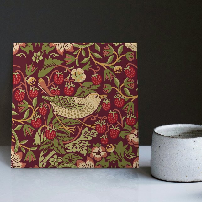 William Morris Strawberry Thief Ceramic Tile (Creator Uploaded)