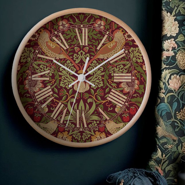 William Morris Strawberry Thief Classic Victorian Clock (Creator Uploaded)