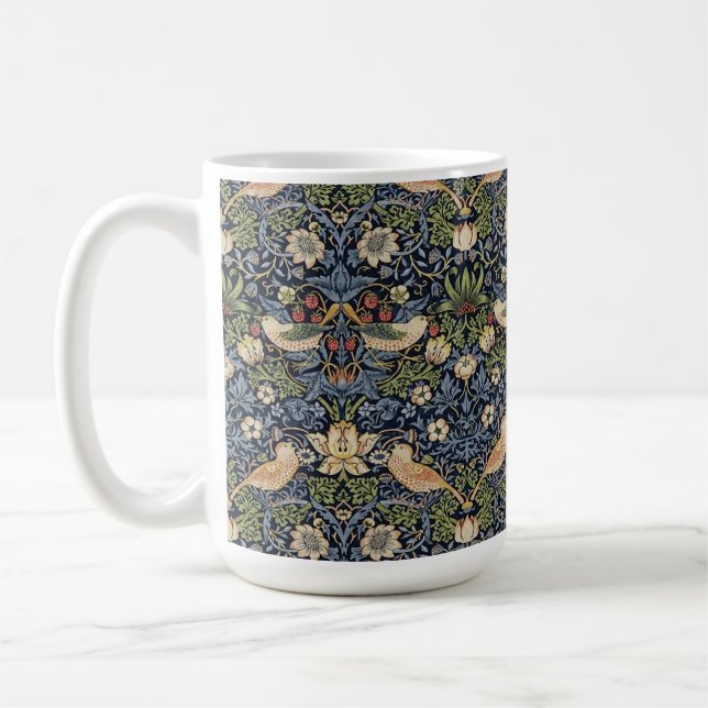 William Morris Strawberry Thief Coffee Mug (Left)