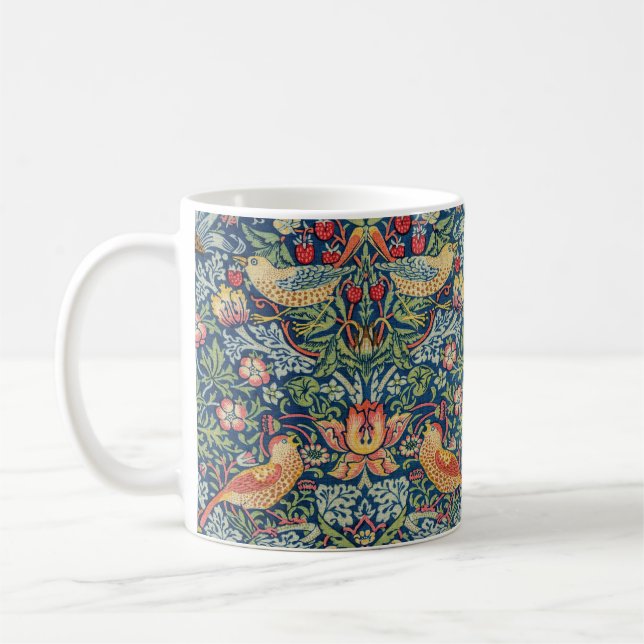 William Morris - Strawberry Thief Coffee Mug (Left)