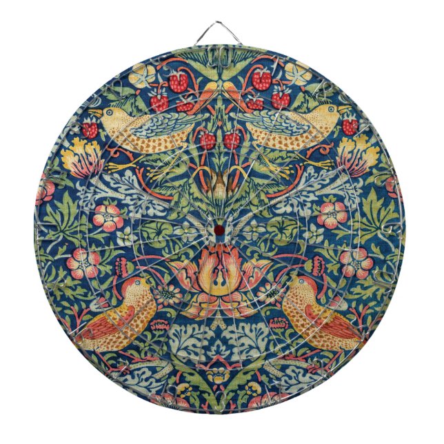 William Morris - Strawberry Thief Dartboard (Front)