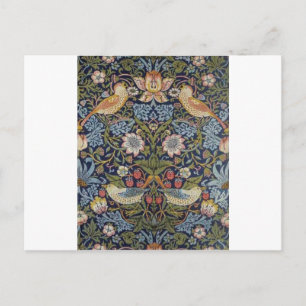 William Morris Strawberry Thief Design 1883 Postcard