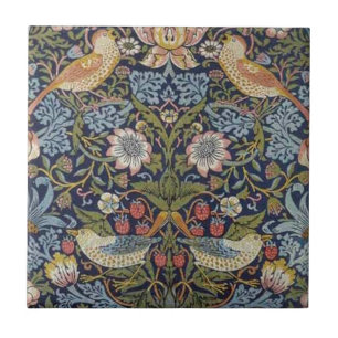 William Morris Strawberry Thief Design 1883 Tile