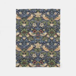 William Morris Strawberry Thief Fleece Blanket
