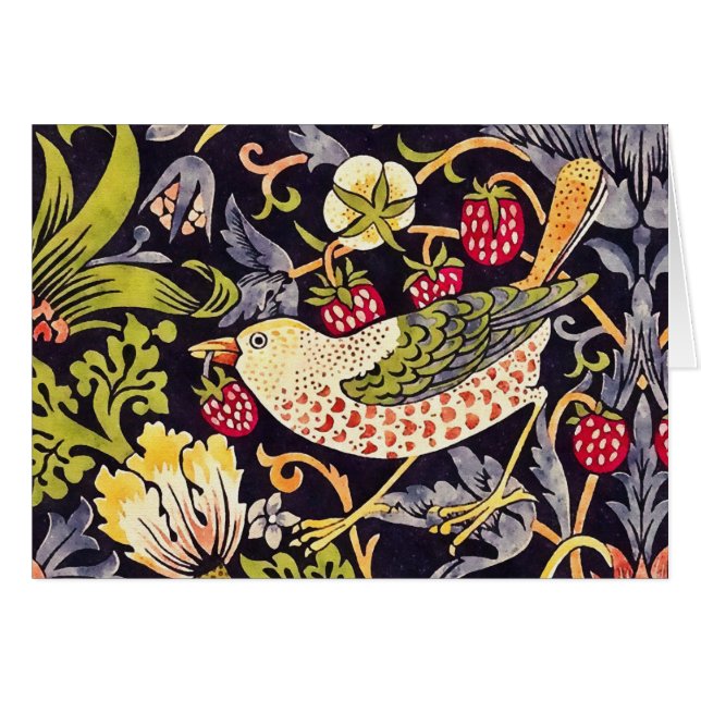 William Morris Strawberry Thief Floral Art Nouveau (Front Horizontal)