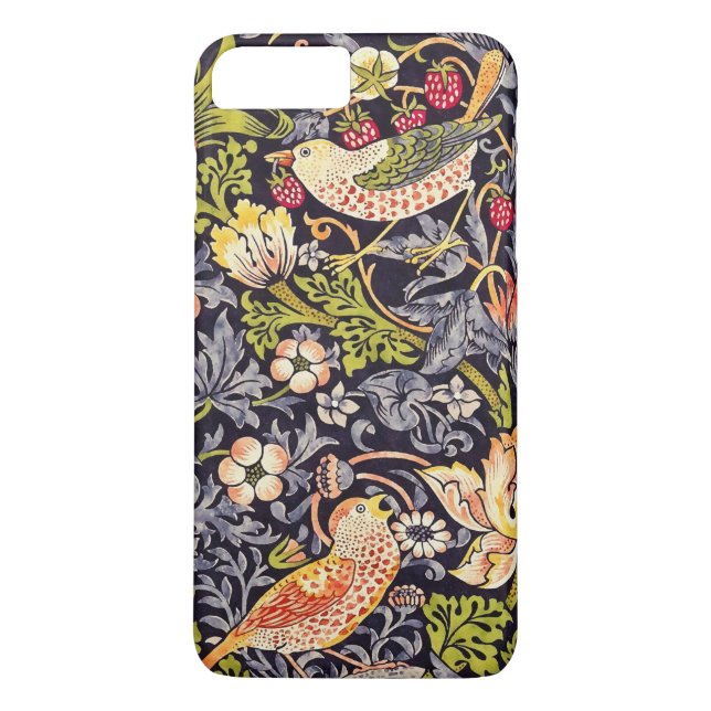 William Morris Strawberry Thief Floral Art Nouveau Case-Mate iPhone Case (Back)