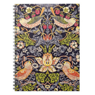William Morris Strawberry Thief Floral Art Nouveau Notebook