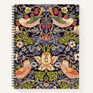 William Morris Strawberry Thief Floral Art Nouveau Notebook