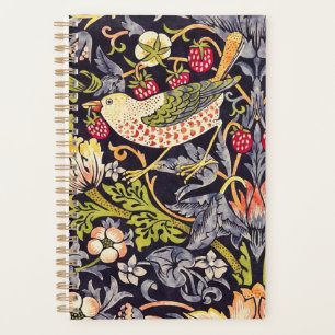 William Morris Strawberry Thief Floral Art Nouveau Planner