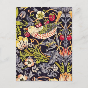 William Morris Strawberry Thief Floral Art Nouveau Postcard