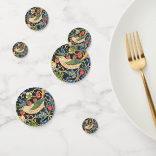William Morris Strawberry Thief Floral Pattern Confetti