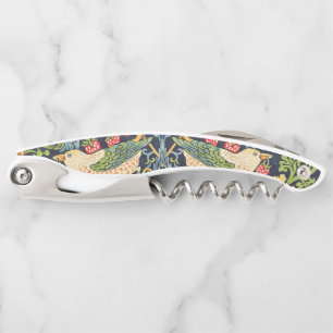 William Morris Strawberry Thief Floral Pattern Corkscrew