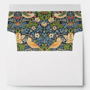 William Morris Strawberry Thief Floral Pattern Envelope