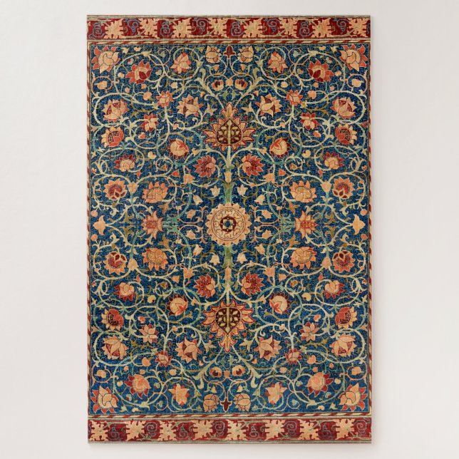 William Morris Strawberry Thief Floral Pattern Jigsaw Puzzle (Vertical)