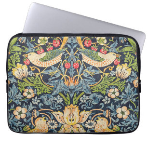 William Morris Strawberry Thief Floral Pattern Laptop Sleeve