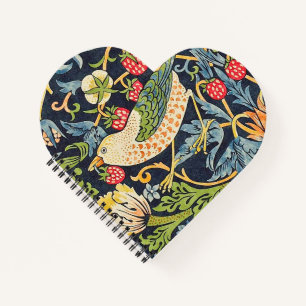 William Morris Strawberry Thief Floral Pattern Notebook