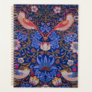 William Morris Strawberry Thief Floral Pattern Planner