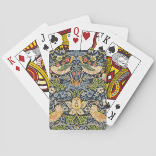 William Morris - Strawberry Thief Floral Pattern Playing Cards