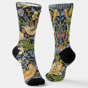 William Morris - Strawberry Thief Floral Pattern Socks