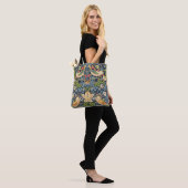William Morris Strawberry Thief Floral Pattern Tote Bag (On Model)