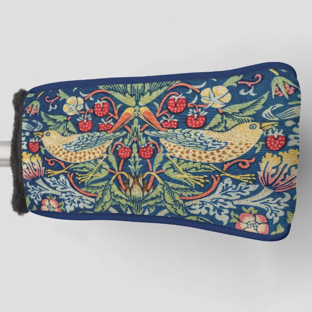 William Morris - Strawberry Thief Golf Head Cover (Front)