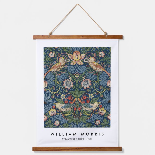 William Morris Strawberry Thief Hanging Tapestry (Front)