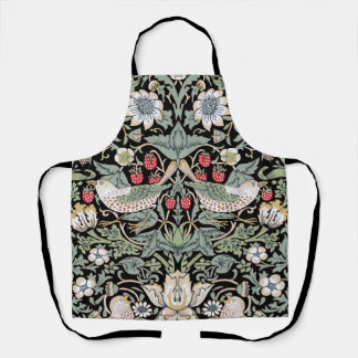 William Morris Strawberry Thief I Black Birds Apron