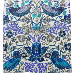 William Morris Strawberry Thief - Inverted Shower Curtain