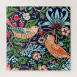 William Morris Strawberry Thief Jigsaw Puzzle<br><div class="desc">William Morris Strawberry Thief Pattern Design. William Morris was an English textile designer, artist, writer, and socialist associated with the Pre-Raphaelite Brotherhood and British Arts and Crafts Movement. He founded a design firm in partnership with the artist Edward Burne-Jones, and the poet and artist Dante Gabriel Rossetti. This beautiful Art...</div>