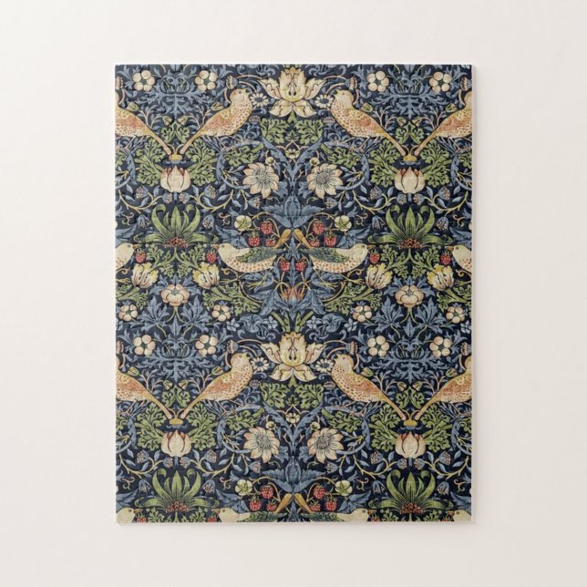 William Morris Strawberry Thief Jigsaw Puzzle (Vertical)