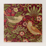 William Morris Strawberry Thief Jigsaw Puzzle<br><div class="desc">William Morris Strawberry Thief Pattern Design. William Morris was an English textile designer, artist, writer, and socialist associated with the Pre-Raphaelite Brotherhood and British Arts and Crafts Movement. He founded a design firm in partnership with the artist Edward Burne-Jones, and the poet and artist Dante Gabriel Rossetti. This beautiful Art...</div>