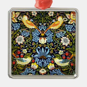William Morris, Strawberry Thief Metal Ornament