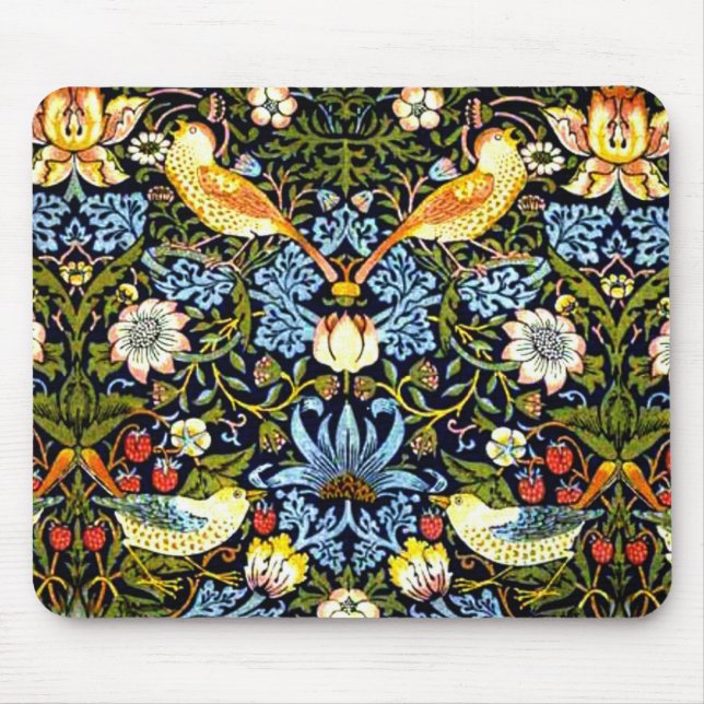 William Morris - Strawberry Thief Mouse Pad (Front)