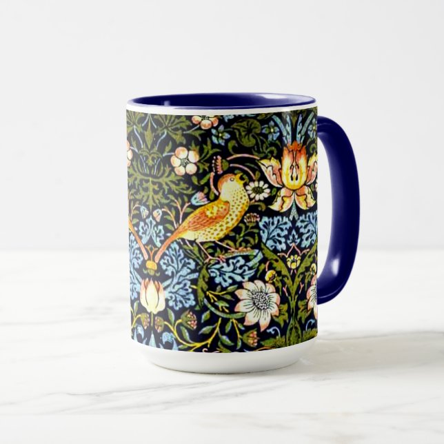 William Morris - Strawberry Thief Mug (Front Right)