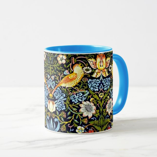 William Morris - Strawberry Thief Mug (Front Right)